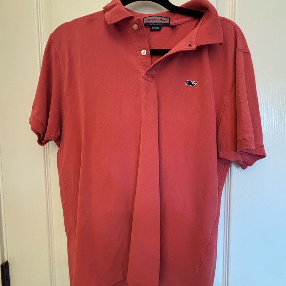 Vineyard Vines Red Polo Shirt Classic Style